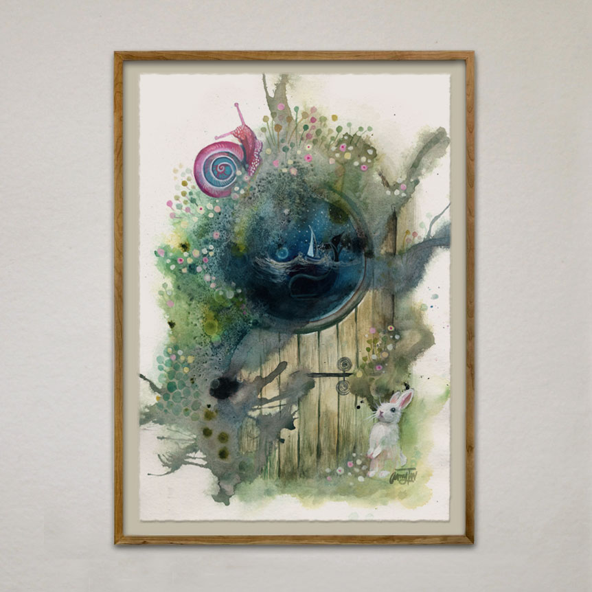 Rabbit, Whale &amp; Snail Adventure Painting