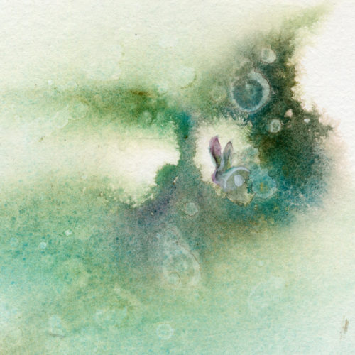 "Follow the Rabbit" <br>(Original Watercolor Painting)