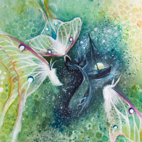 "Voyage of the Creative Spirit" <br>(Original Watercolor & Casein Painting)