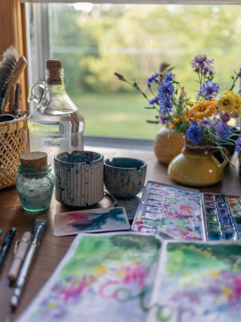 Wildflowers in Studio by Amy T. Won