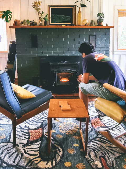 Cozy Fireside by Amy T. Won